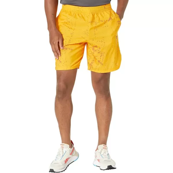 imageReebok Mens Graphic Workout Ready Shorts Semi Solar Gold