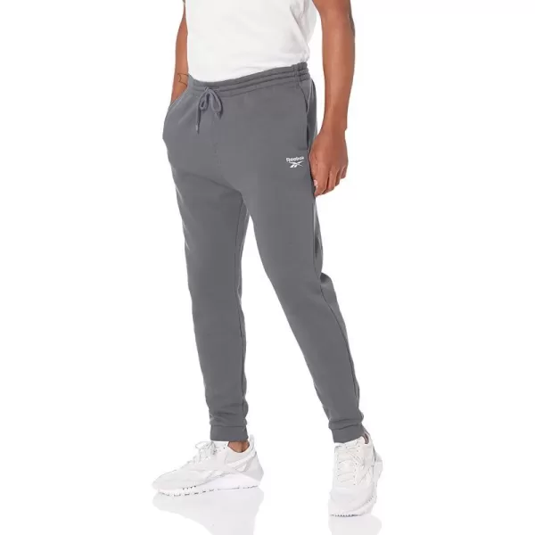 imageReebok Mens Identity JoggersDark GreySmall Logo White