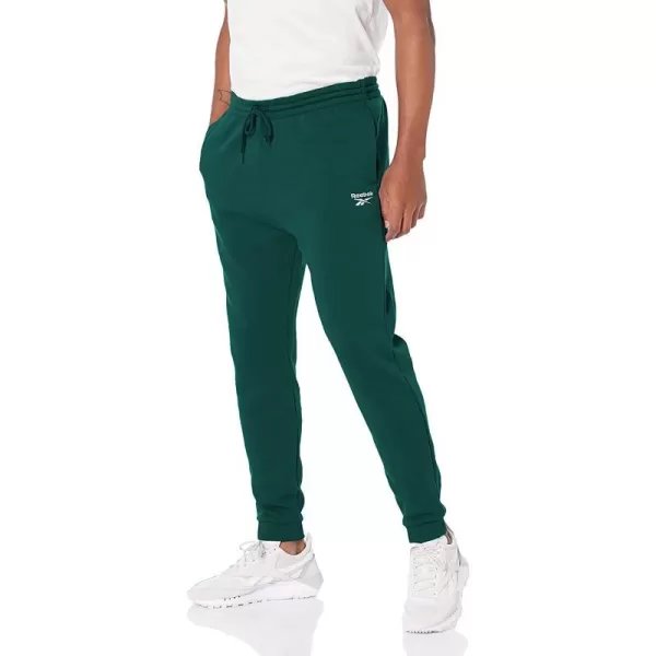 imageReebok Mens Identity JoggersForest GreenSmall Logo White