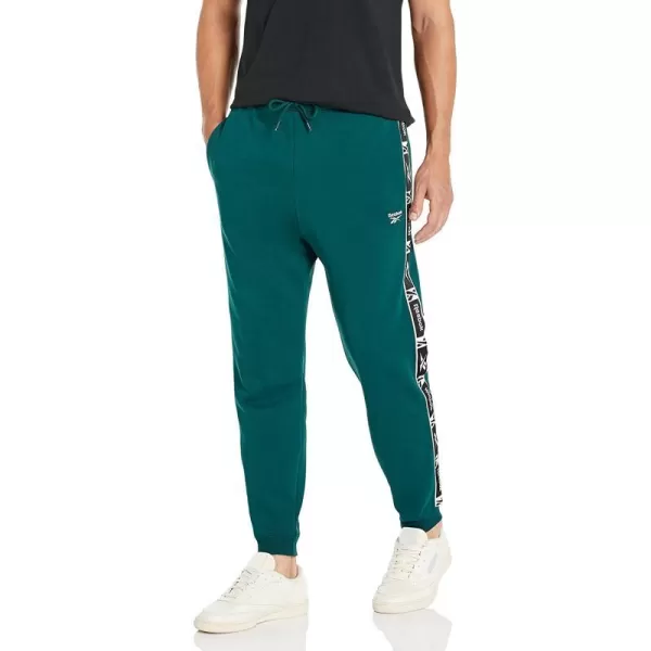 imageReebok Mens Identity JoggersForest GreenWhite Logo Tape