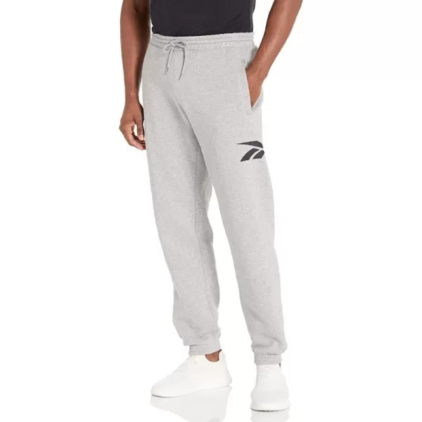 imageReebok Mens Identity JoggersMedium Grey HeatherLarge Back Vector Logo