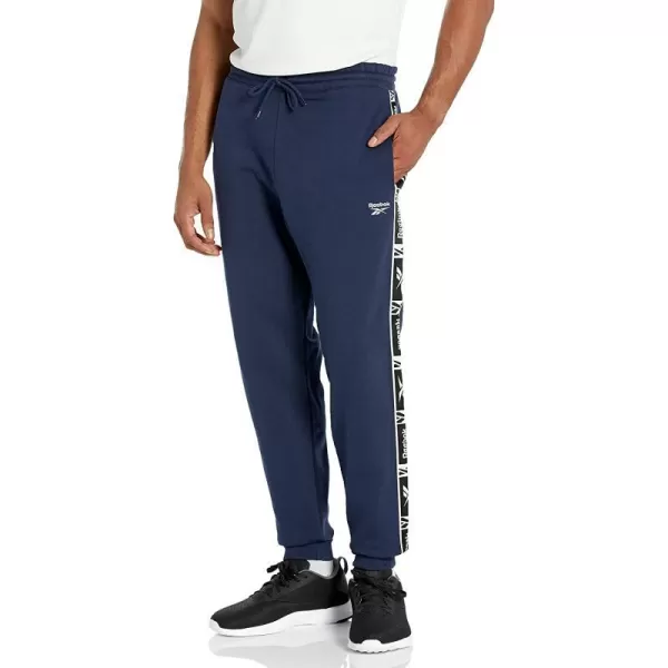 imageReebok Mens Identity JoggersVector NavyWhite Logo Tape
