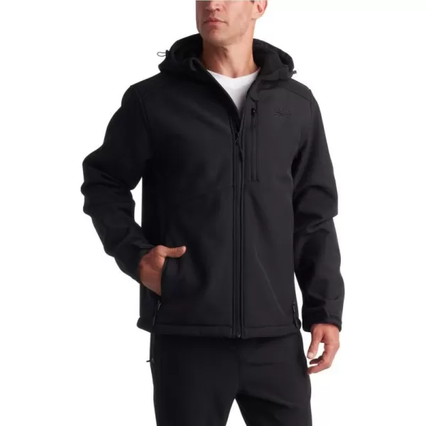 imageReebok Mens Jacket  Weather Resistant Fleece Lined Softshell Jacket Coat  Lightweight Casual Coat for Men MXXLBlack