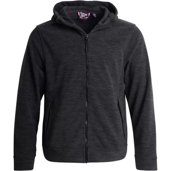 imageReebok Mens Jacket  Weather Resistant Polar Fleece Lined Sweatshirt Jacket  Lightweight Windbreaker Coat for Men MXXLCharcoal Heather