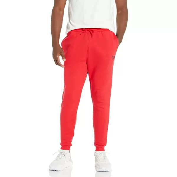 imageReebok Mens Joggers in Vector Red with Small Logo in Black