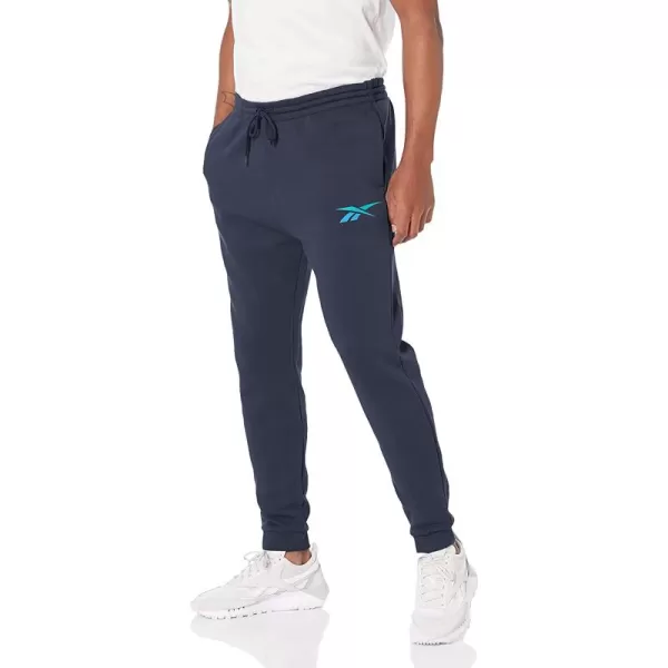 imageReebok Mens Joggers with Navy Blue and Gradient Blue Vector Logo