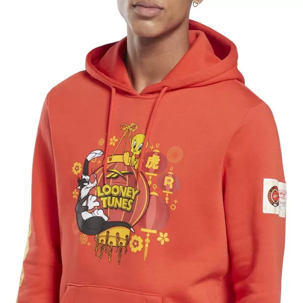 imageReebok Mens Looney Tunes Graphic Hoodie Dynamic Red