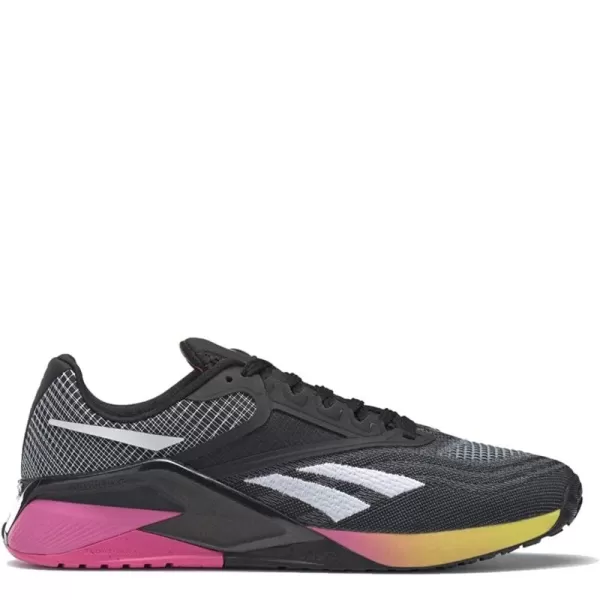 imageReebok Mens Nano X2 Cross TrainerCore BlackAtomic PinkAcid Yellow