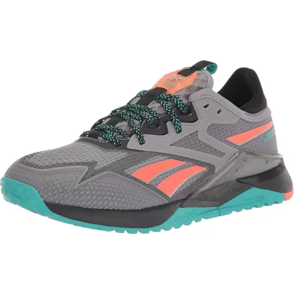 imageReebok Mens Nano X2 TR Adventure Cross Trainer Pure GreyBlackClassic Teal 11Reebok Mens Nano X2 TR Adventure Cross Trainer Pure GreyBlackClassic Teal 11