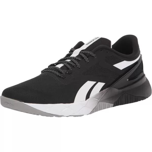 imageReebok Mens Nanoflex Cross TrainerBlackWhitePure Grey