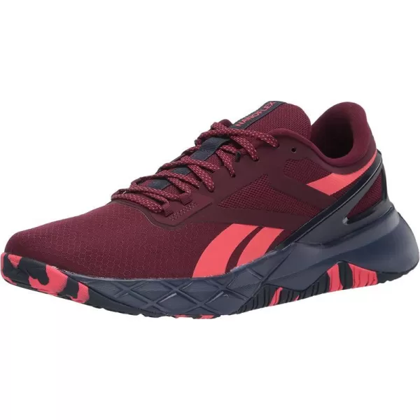 imageReebok Mens Nanoflex Cross TrainerMaroonVector Navy