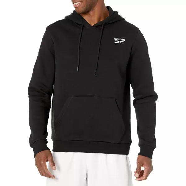 imageReebok Mens Small Logo Hoodie in Black and White