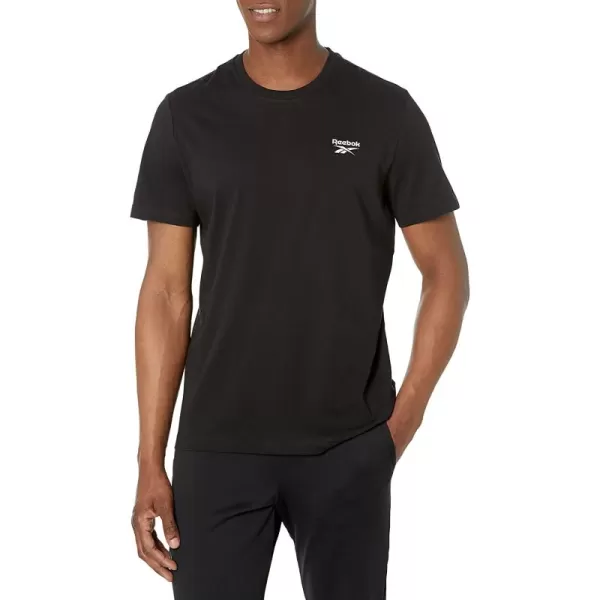 imageReebok Mens Small Logo Tee  BlackWhite