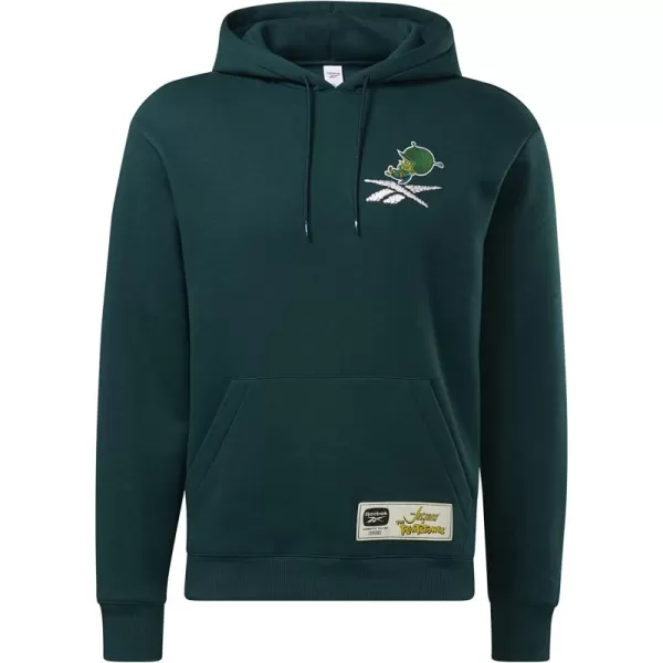 imageReebok Mens Standard Graphic Hoodie in Jetsons Flintstones and Forest Green