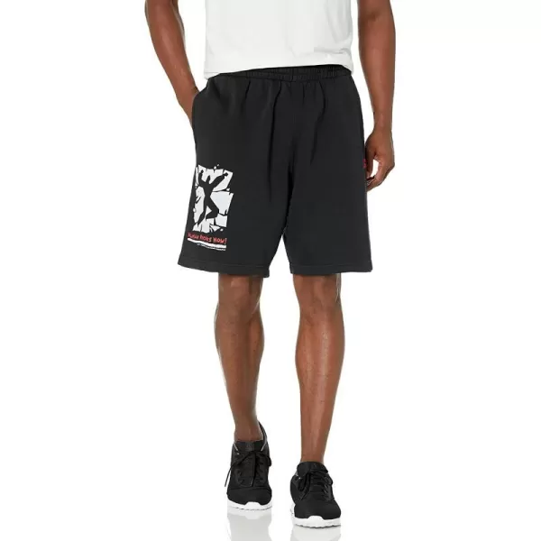imageReebok Mens Standard Workout Ready Graphic ShortsHuman Rights Now Black