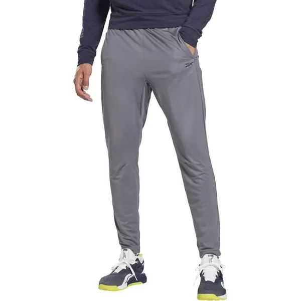 imageReebok Mens Standard Workout Ready Knit PantCold Grey