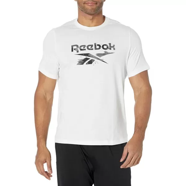imageReebok Mens White Big Logo Tee