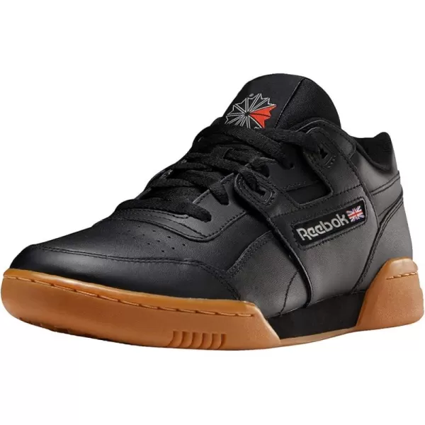 imageReebok Mens Workout Plus SneakerBlackCarbonClassic Red