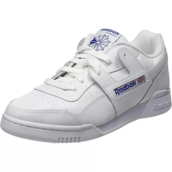 imageReebok Mens Workout Plus SneakerFtwr White Ftwr White Classic Cobalt