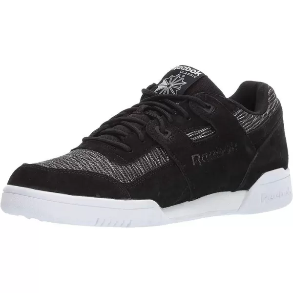 imageReebok Mens Workout Plus SneakerFwblackWhiteSpirit White