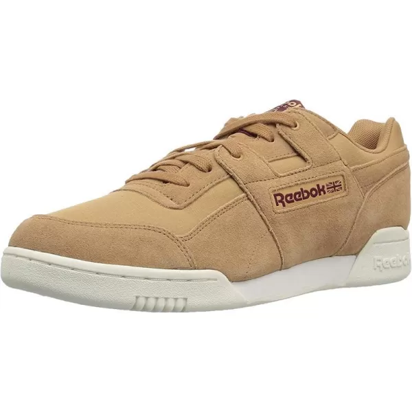 imageReebok Mens Workout Plus SneakerRsSoft CamelRustic Wine