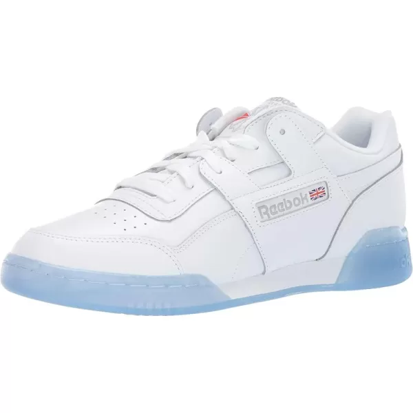 imageReebok Mens Workout Plus SneakerWhiteCarbonBlue