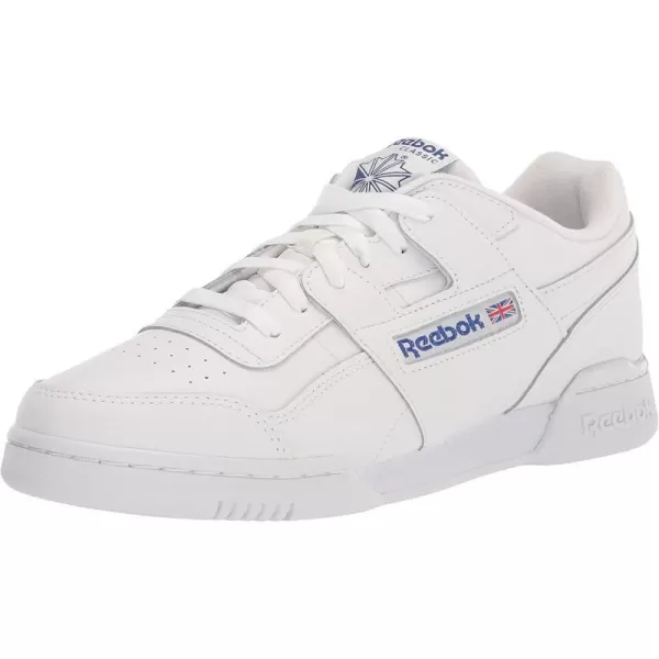 imageReebok Mens Workout Plus SneakerWhiteClassic Cobalt