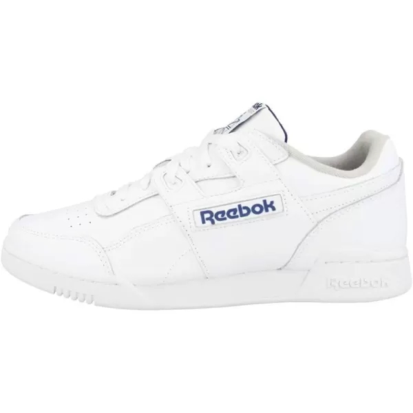 imageReebok Mens Workout Plus SneakerWhiteRoyal