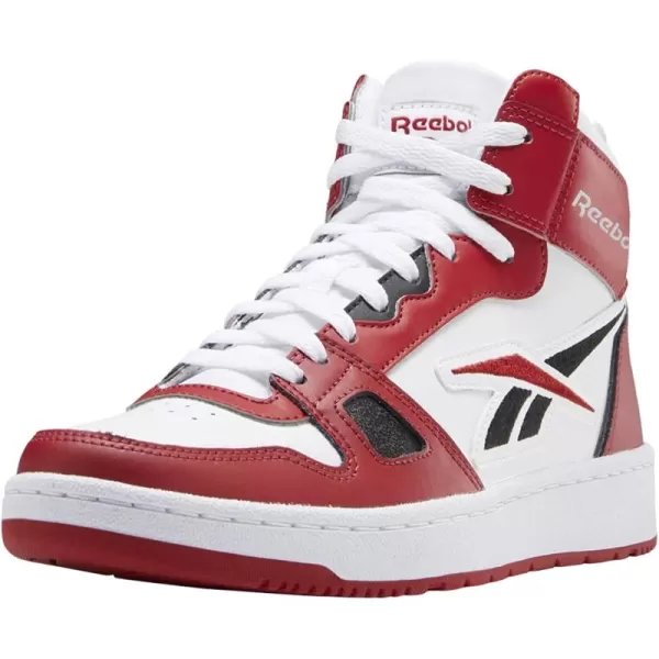 imageReebok Mens and Womens Resonator Mid Basketball Shoes Flash RedWhiteBlack