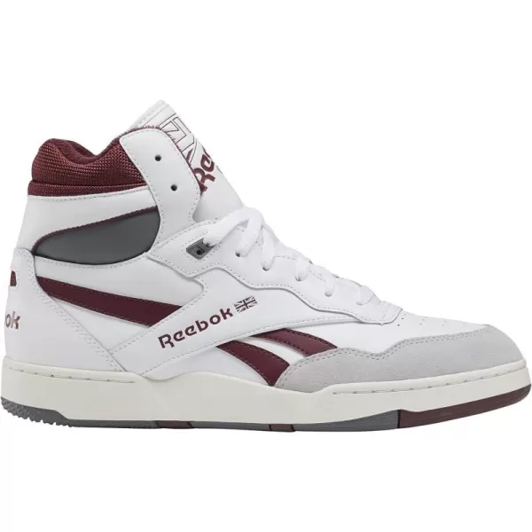 imageReebok Unisex BB 4000 II Mid Sneaker WhiteMaroonPure Grey 35 US MenReebok Unisex BB 4000 II Mid Sneaker WhiteMaroonPure Grey 35 US Men