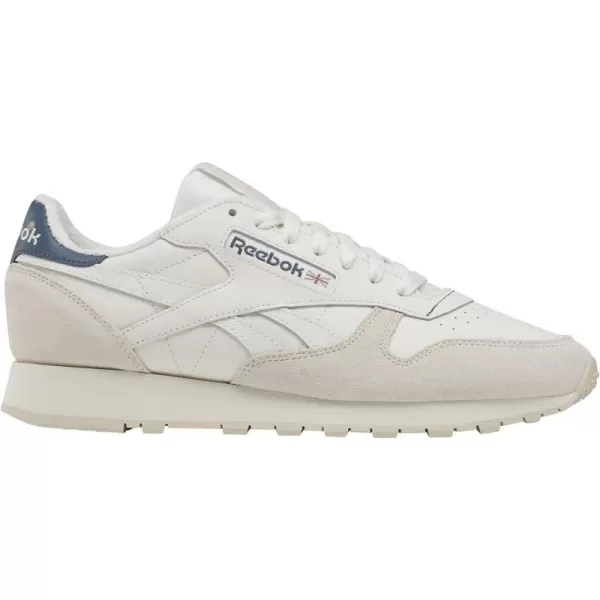 imageReebok Unisex Classic Leather SneakerChalkStuccoHoops Blue