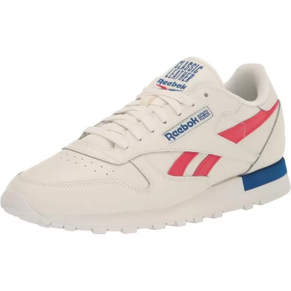 imageReebok Unisex Classic Leather SneakerChalkWhiteVector Red