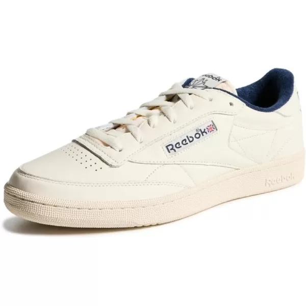 imageReebok Unisex Club C 85 SneakerChalkAlabasterVector Navy