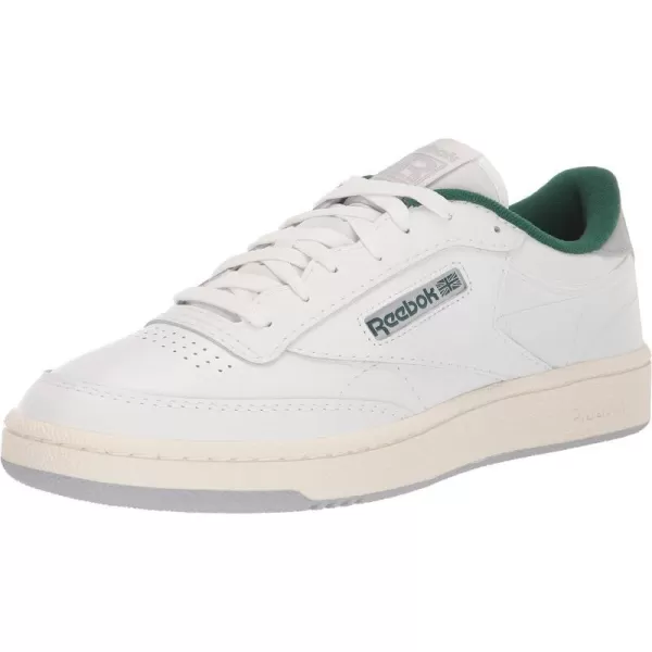 imageReebok Unisex Club C 85 SneakerWhiteChalkDark Green