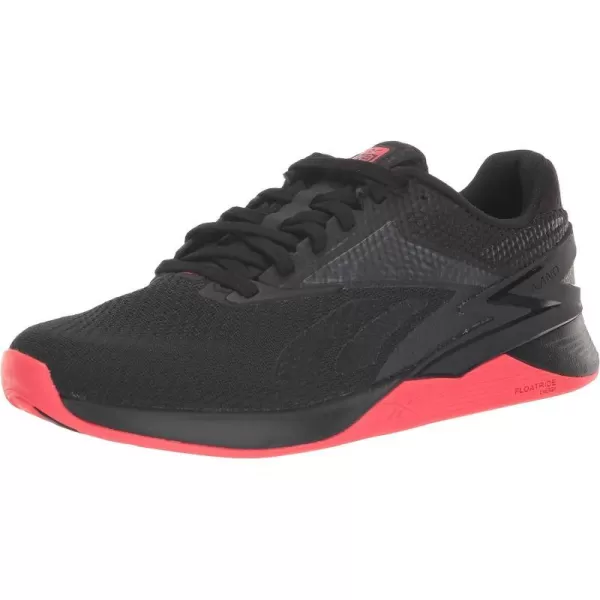 imageReebok Unisex Nano X3 Training ShoesBlackNeon Cherry