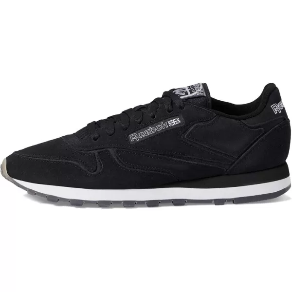 imageReebok UnisexAdult Classic Leather SneakerBlackWhite