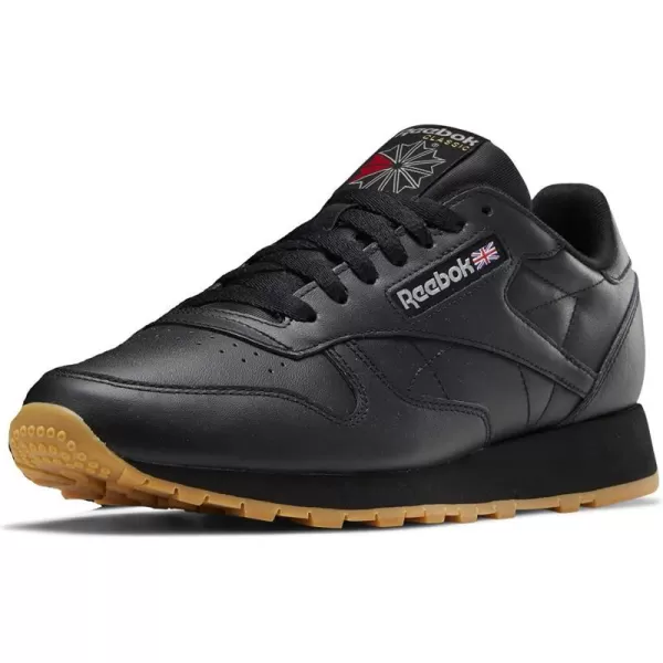 imageReebok UnisexAdult Classic Leather SneakerCore BlackPure Grey 5Reebok Rubber Gum03