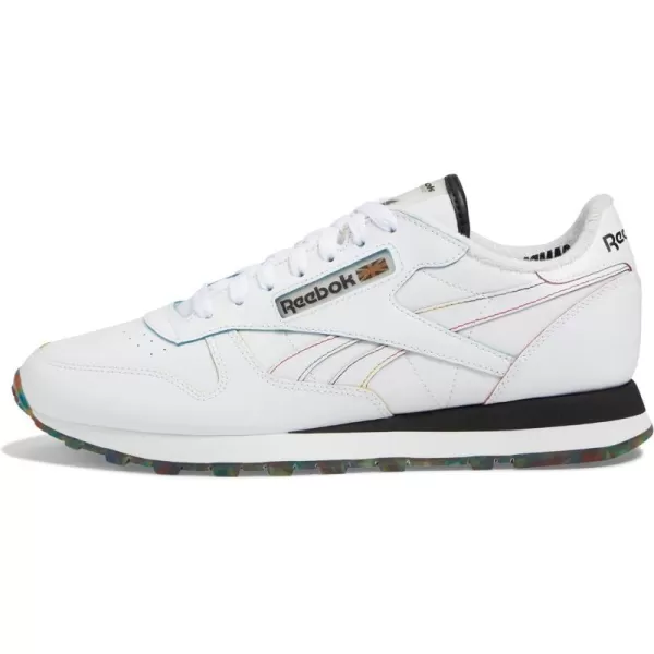 imageReebok UnisexAdult Classic Leather SneakerFootwear WhiteBlackFootwear White