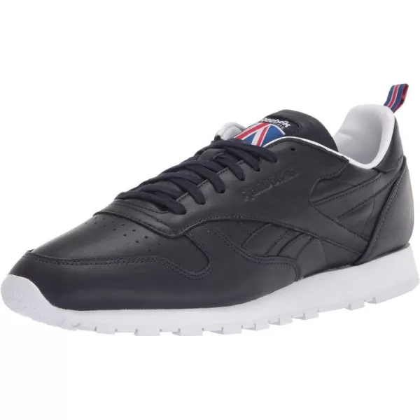 imageReebok UnisexAdult Classic Leather SneakerVector NavyWhiteVector Red