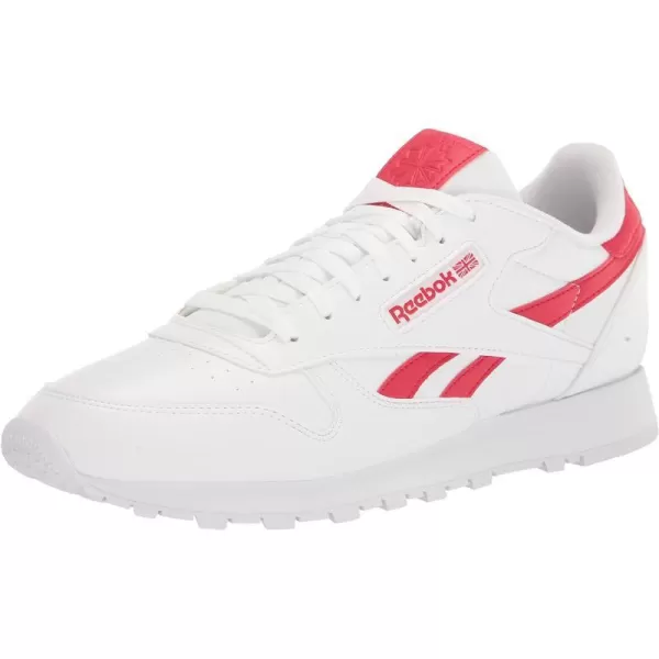 imageReebok UnisexAdult Classic Leather SneakerVegan CollectionWhiteVector Red