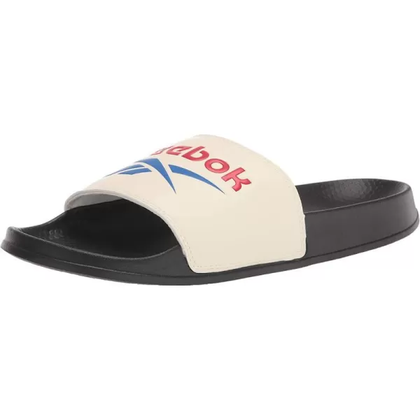 imageReebok UnisexAdult Classic Slides SneakerBlackWhiteVector Red