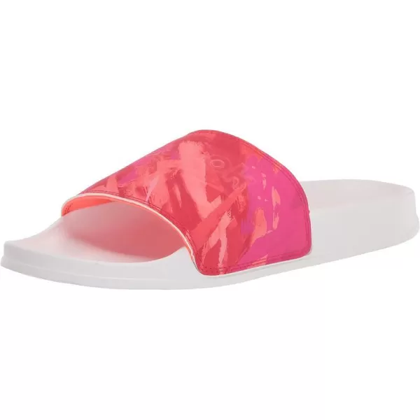 imageReebok UnisexAdult Classic Slides SneakerCold GreyOrange FlareVector Red