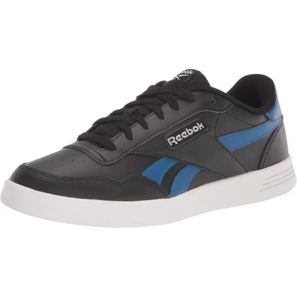 imageReebok UnisexAdult Court Advance SneakerBlackwhiteVector BlueFtwr White