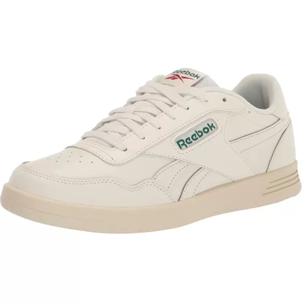 imageReebok UnisexAdult Court Advance SneakerChalkDark GreenFlash Red