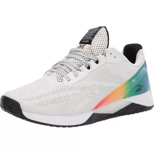 imageReebok UnisexAdult Nano X1 Cross TrainerPrideWhiteRainbow Print