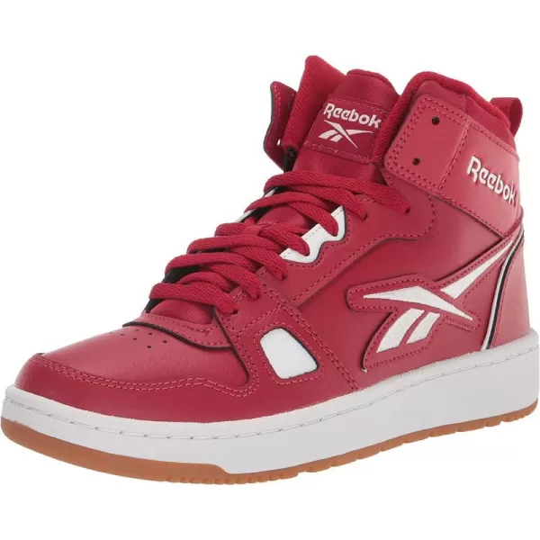 imageReebok UnisexAdult Resonator Mid Basketball ShoesFlash RedWhite