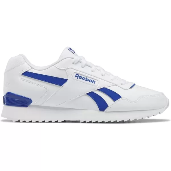 imageReebok UnisexAdult Royal Glide Ripple Clip SneakerWhiteVector Blue