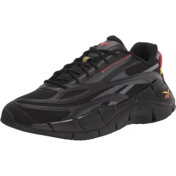 imageReebok UnisexAdult Zig Kinetica 25 SneakerBlackRhodonitePure Grey