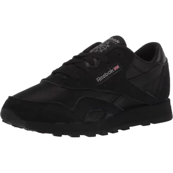 imageReebok UnisexChild Boys Classic Nylon SneakerBlackBlackCarbon