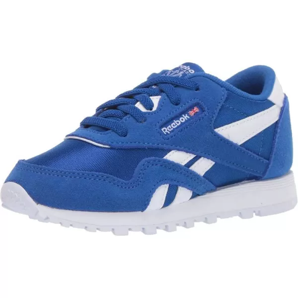 imageReebok UnisexChild Boys Classic Nylon SneakerHumble BlueHumble BlueWhite